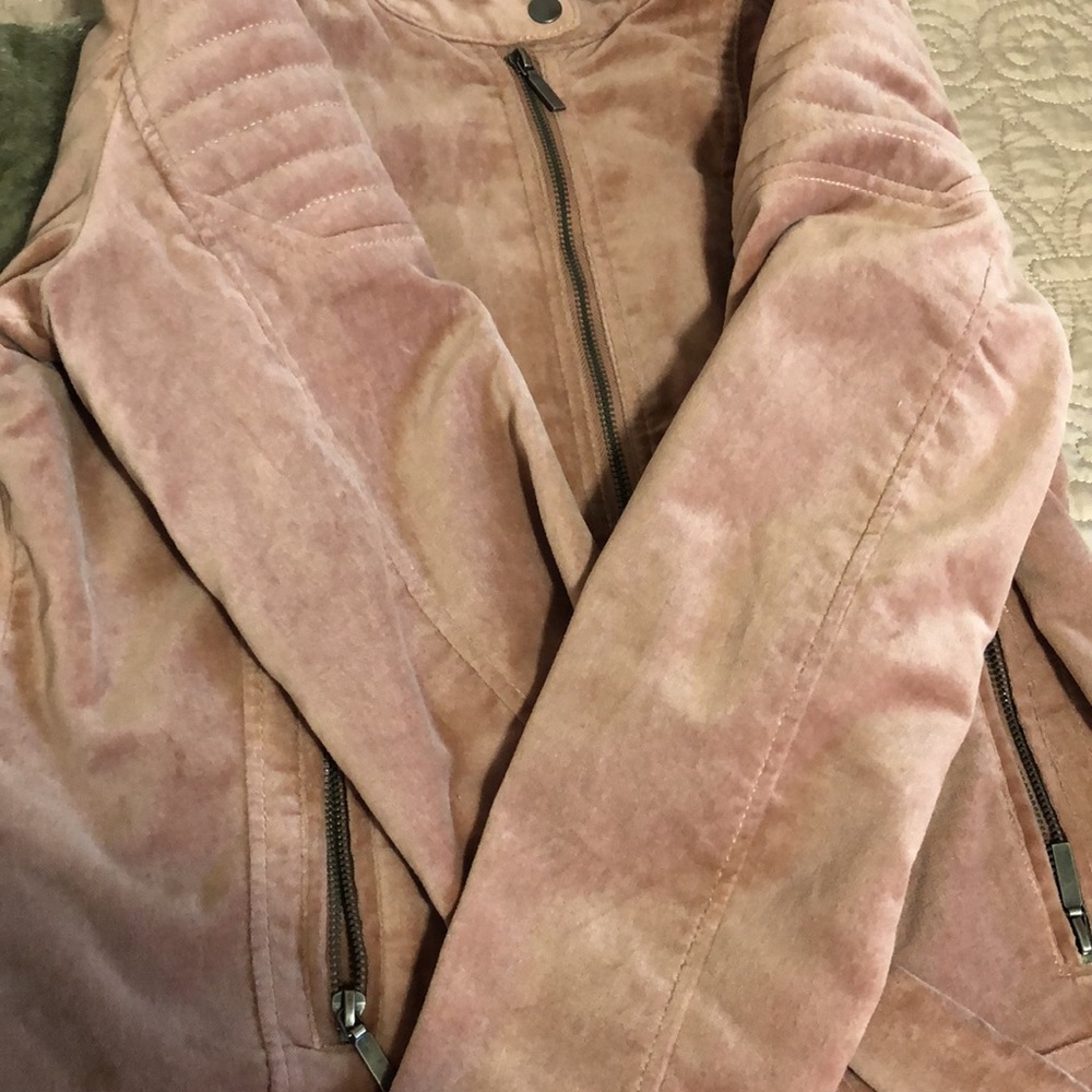 Dress barn Westport 1962 Blush Velour Jacket! - Picture 11 of 14